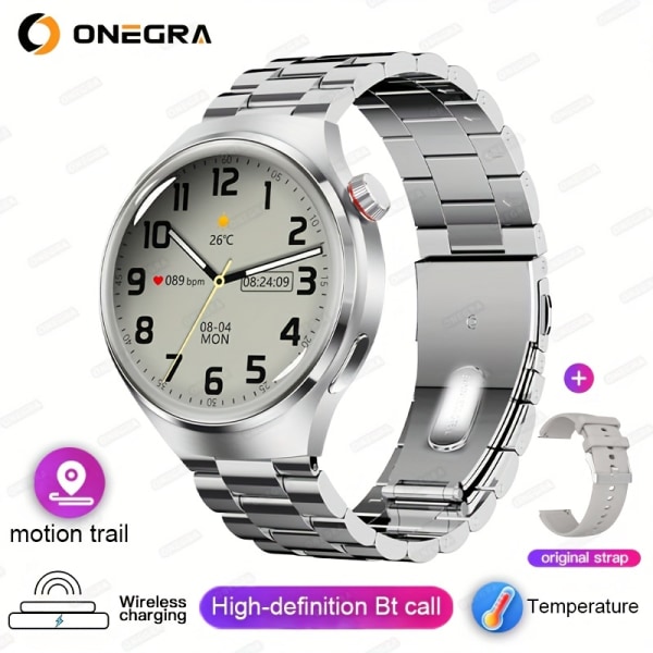ONEGRA GT4Pro Smart Watch Herr Blodsocker Smart Watch 3,89 cm skärm NFC Call Watch Fitness Herr Smart Watch Ring Puls BloodIP68 Vattentät