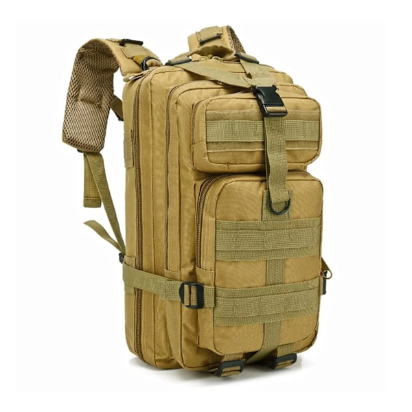 Tactical Backpack Large 3 Day Assault Pack Molle Bugout Bag Rucksack for Hiking Treeking Travel Khaki