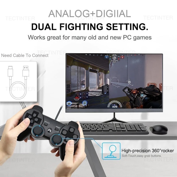 Til Sony Ps3 Controller Support Bluetooth Til Pc Gamepad Til Sony Ps3 Console Controle Mando Joystick Pc-Spil Spil WT for PS3 No Cable