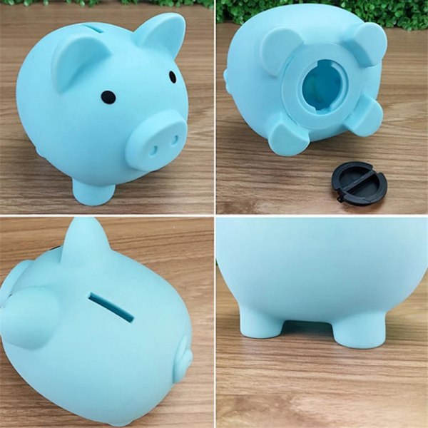 Lille Piggy Bank Pengebokse Opbevaring Børn Legetøj Hjem Indretning Penge Sparekasse Børn Piggy Penge Bankan yellow