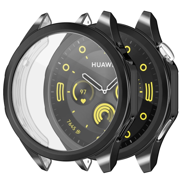 Blødt etui glas til Huawei Watch Gt4 41Mm 46Mm Gt 4 Smartwatchs fuld dækning skærmbeskytter film cover Gray GT 4 41mm