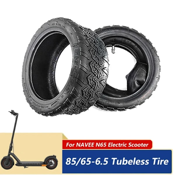 85/65-6. 5 Originaldäck För Navee N65 Elscooter Fram Och Bakre Tubelesss Slitsäkert Vakuumdäck 9X2.50 Delar Tubeless Tire