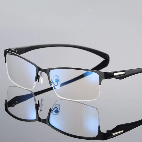 Mode Progressiva multifokala läsglasögon Kvinnor Män Företag Presbyopia Glasögon TR90 Flexibla fotokromatiska glasögon Photochromic