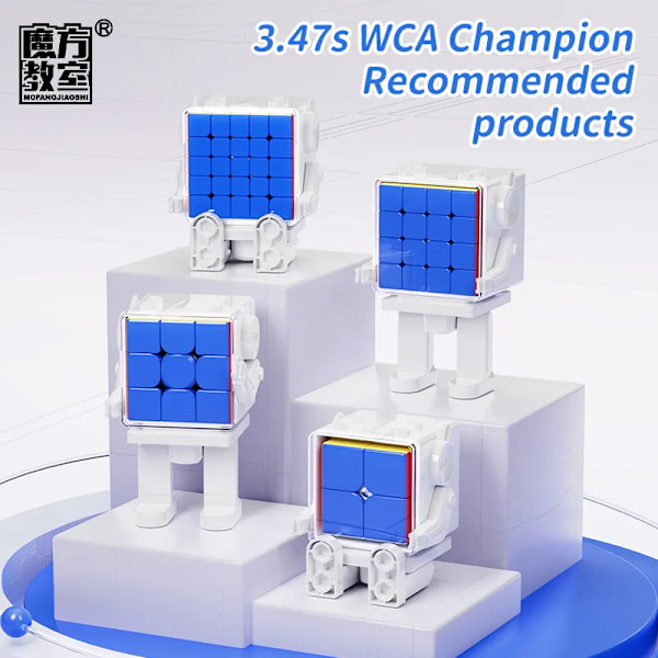 MOYU Meilong Magic Cube Robot Box 3X3 2X2 4X4 5X5 Professionel 3x3x3 3×3 Hastighedspuslespil Cubing Speedcube Legetøj til Børn Cubo Magico Magneitc Meilong 4M