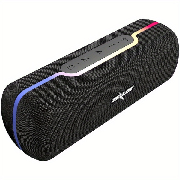 Zealot SoundBox Touch Control Trådlös högtalare 10W Bärbara trådlösa högtalare Stereoljudbox med bas och inbyggd mikrofon S55 Black
