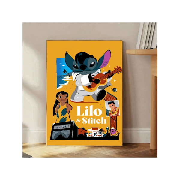 1Pc Unramed Donald Anka Disney Mickey Mouse Donald Anka Animation Animation Vägg Konst Poster Och Tryck Lilo Och Stygn Stitch Canvas. White 11.8x15.7in(30x40cm)