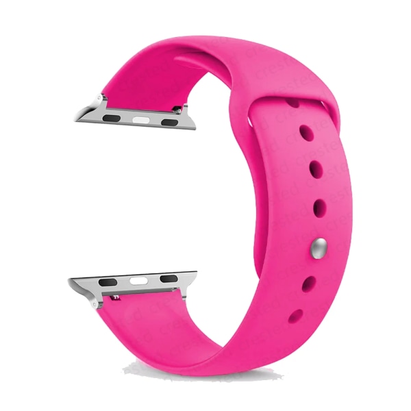 För Apple Watch -band 45 mm 44 mm 49 mm 40 mm 41 mm 42 mm Silikon Sportarmband correa iWatch Strap Series SE 9 8 7 6 5 3 4 Ultra 2 babi pink 38  40 41 mm