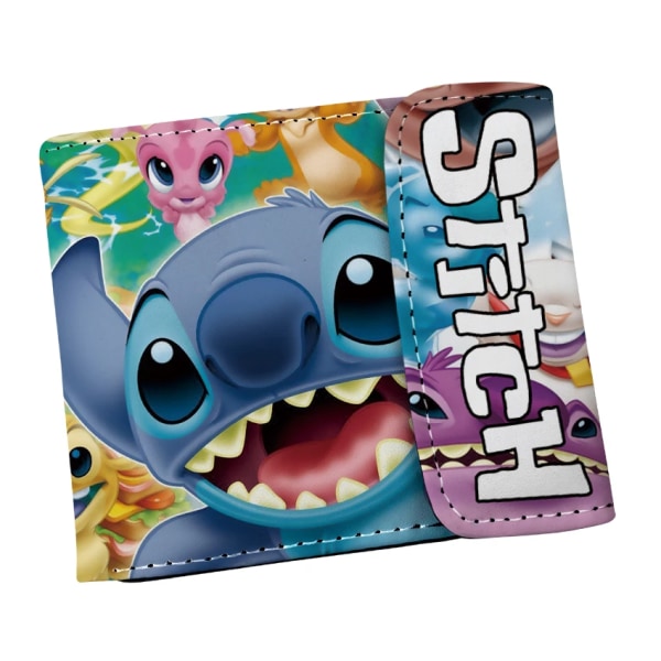 Ny Disney Cartoon Stitch-plånbok med korthållare Hasp-väska Present för flickor och pojkar XQSDZ002