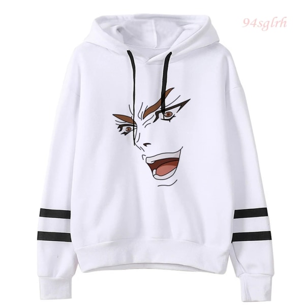 Unisex JOJO Bizarre Adventure Kawaii tecknad tryckt huvtröja japansk anime manga grafisk tröja Harajuku Hip Hop Streetwear 7016 XXL