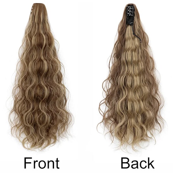 Wigsin 20Inch Syntetiska Långvåg Curly Ponytail Claw Clip I Hår Extension Svart Brunt Blond Hårstycke För Kvinnor 4