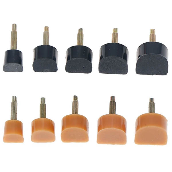 10 stk. Høj Hæl Sko Reparationsspidser Taps Pins Dowel Lifts Udskiftning 11mmx11mm Apricot