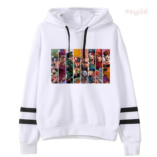 JOJO Bizarre Adventure Japansk Anime Hoodie Unisex Jojo Kawaii Manga Graphic Oversized Sweatshirt Harajuku Fashion Streetwear 105 XL