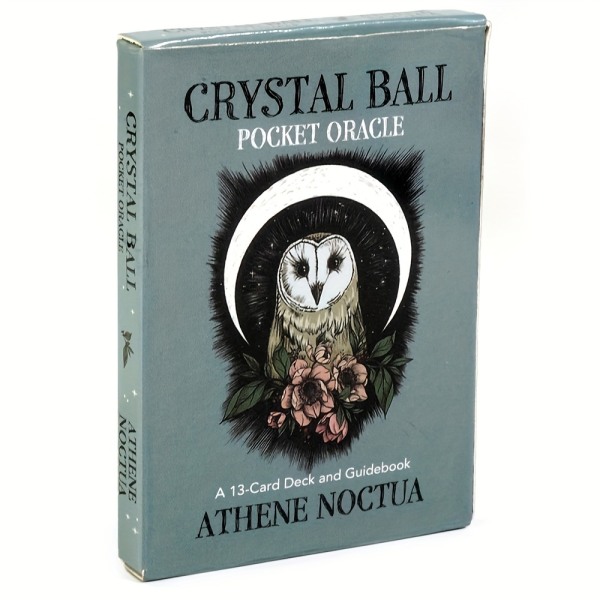 Crystal Ball Pocket Oracle, med vackra naturinspirerade tarotkort