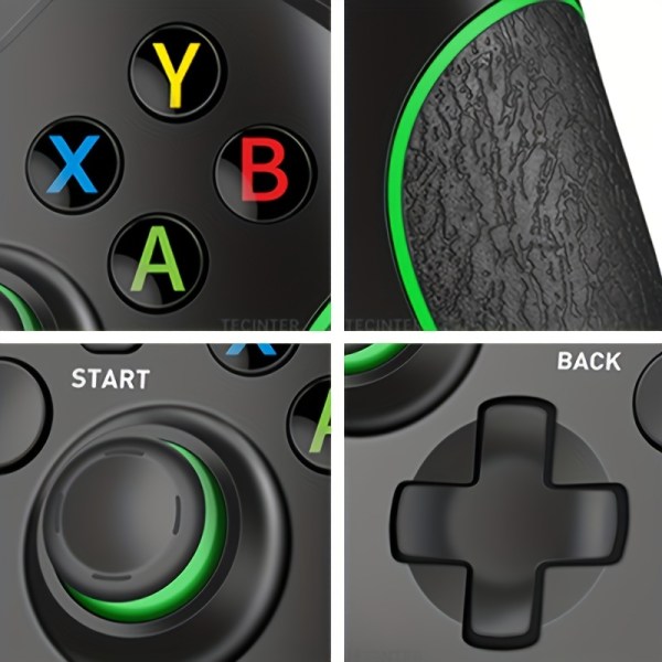 2,4G trådlös gamepad: Förbättra din spelupplevelse på Xbox One Slim/X, PS3 och PC! White