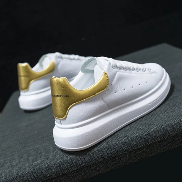 Modedesigner små vita skor, klassiska mångsidiga löparskor för studenter, sportskor med gummisula för män och kvinnor photo color 36