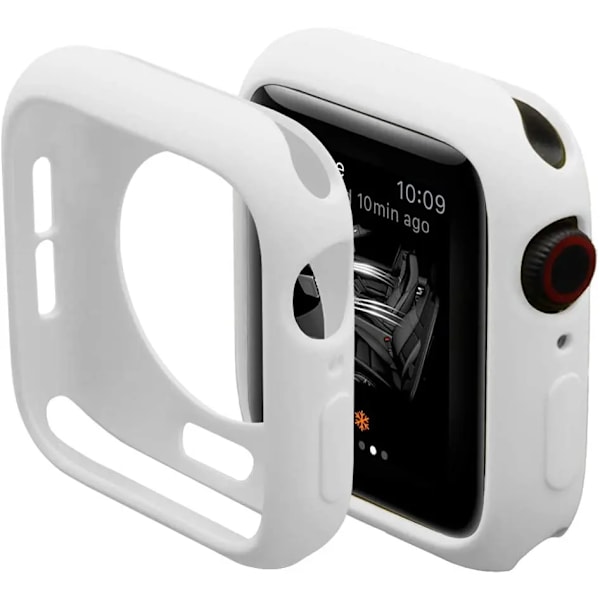 Skyddsfodral För Apple Watch Ultra 9 8 7 Se 6 5 4 Täckningstillbehör Till Iwatch-Serien 49Mm 41Mm 45Mm 38 Mm 40Mm 42Mm 44Mm Fall. White Series 123 42mm