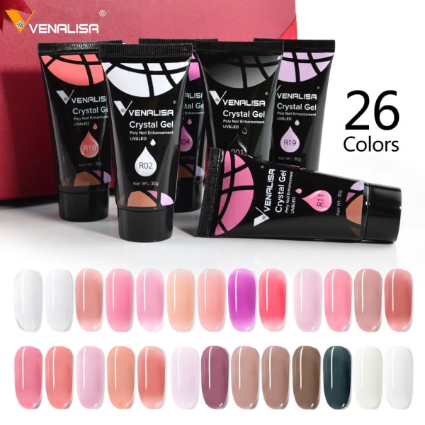 Poly Nail Gel Nail Art French Nail Constraction Jelly Builder Extension Gel Acrylic Slip Solutions Clearnser Remover R17 poly 30g
