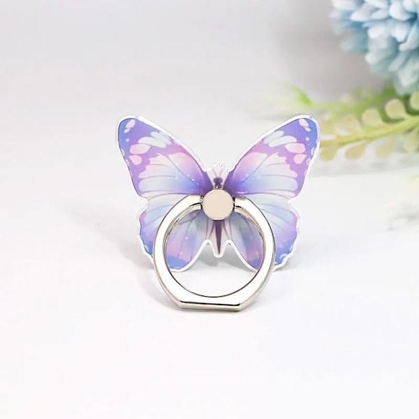 Luxury Universal Beautiful Butterfly Mobile Phone Handle Holder Suitable Mobile Phone Ring Holder Mobile Phone Holder Socket 2