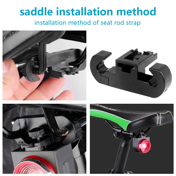 ANTUSI A8Pro Cykel  Tyverialarm  Automatisk Bremsning Cykel Baglygte USB Opladning Vandafvisende Cykel Baglygte Fjernbetjening A8PRO taillight C