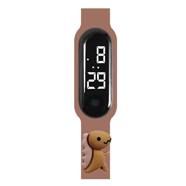 Vandafvisende Smartwatch til Børn Tegneserie Legetøj Kids LED Digital Elektronik Armbåndsur Børn i Alderen 2-15 Fødselsdagsgave Armbånd brown