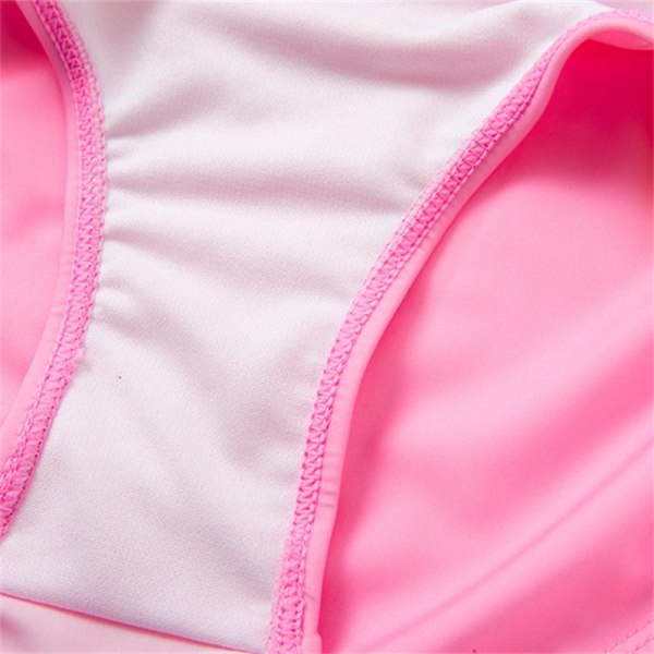 Enhörningsbaddräkt för flickor i ett stycke sommar rygglösa baddräkter Pink 6Y