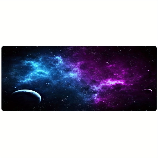 Lila Space Long Mouse Pad Stor Galaxy Tangentbordsmatta, 69,85 X 29,97 cm 70X30CM