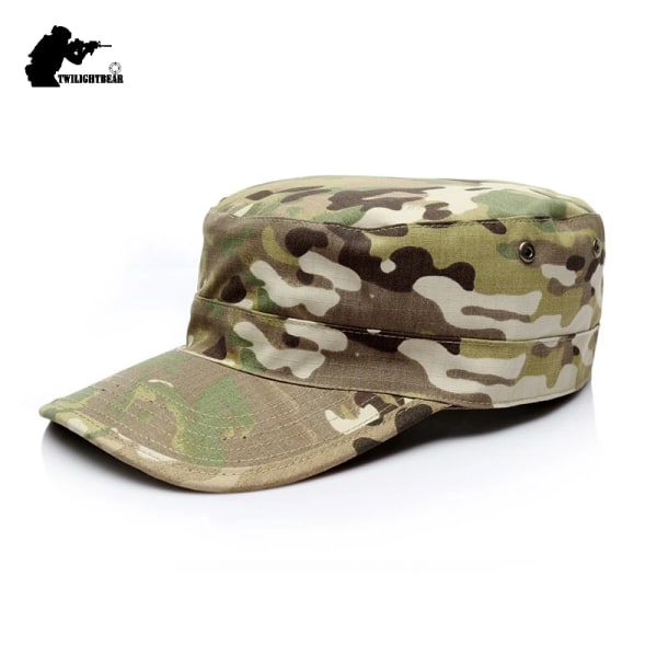 58/59/60 cm Camouflage Military Caps Shako High Quality Thickened US RU German Soldier Hat AK02 Digital Woodland 58cm