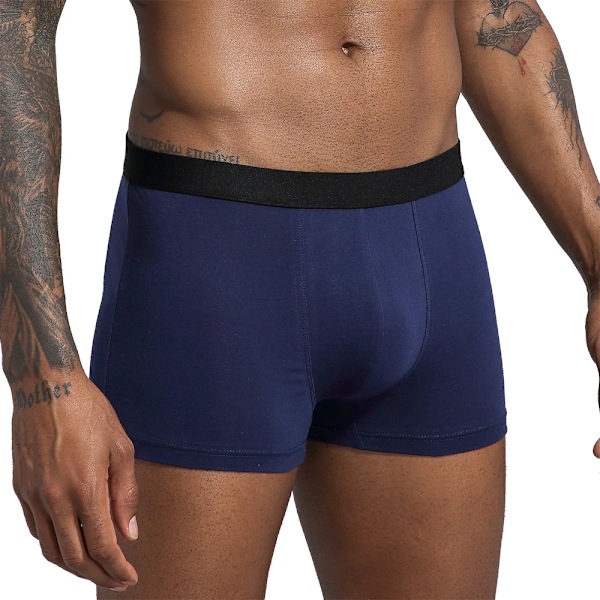6St Pack 2024 Män Trosor Bomull Underkläder Han Varumärke Boxer Och Underkläder För Homme Lyx Set Shorts Ruta Klippsats 6pcs-W2-Black XXL