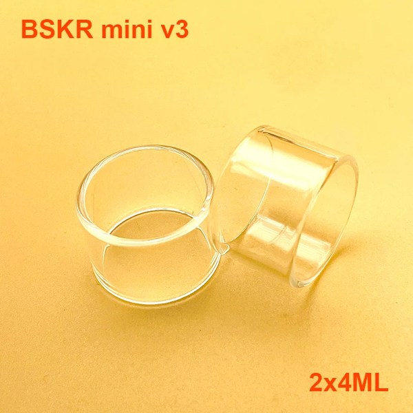 BSKR v2/mini v2/v3/mini v3 22/24mm Glasrør Udskiftning til Berserker BSKR MTL Tank Med 2ML 3ML 4ML 6ML V3 5x6ml BSKR