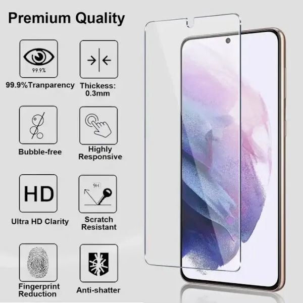 3Pcs Härdat Glas För Samsung Galaxy A13 A52 A53 A33 A32 A22 A73 5G Skärmskydd På Sam. Sung A52s A21s A51 50 A72 A71 Glas For A70 3PCS Tempered Glass