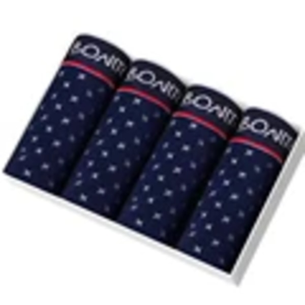 4St Boxare Mäns Trosor Underkläder Man Boxer Underkläder Bomull För Manliga Underkläder Manliga Underkläder Bomull Large Size Lott Mjukt B3 4pcs printing XXL