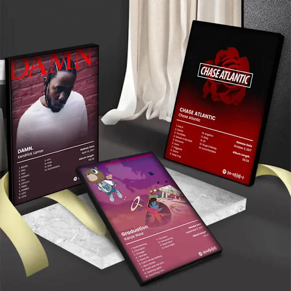 Moderne Pop Rap Vægkunst Hip Hop Kunstner Bad Bunny Kanye West Poster Hot Hd Maleri På Lærred Musikalbum Cover Hjem Indretningsgave 10 30X40cm unframed