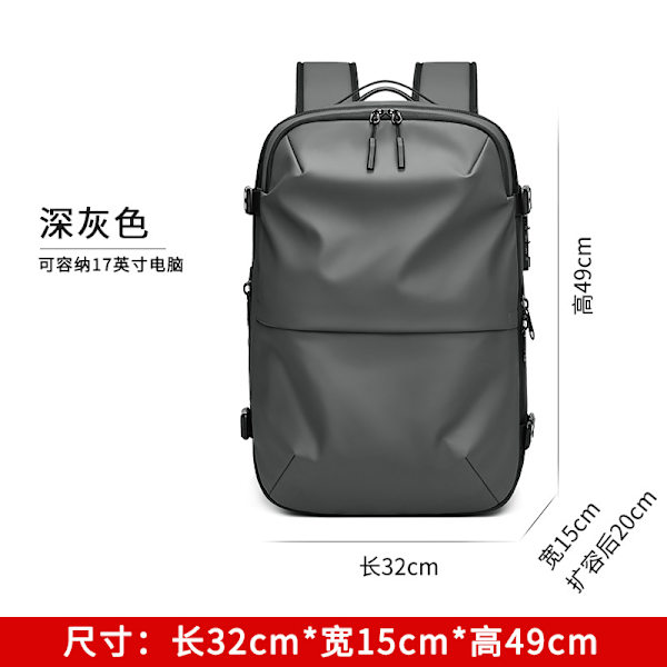 Mäns Ryggsäck Multifunktionell Resa Väska Vakuum Kompression Vattentät Affärsresor Ny Dator Ryggsäck Stor Kapacitetcomment Blue 17 Inch