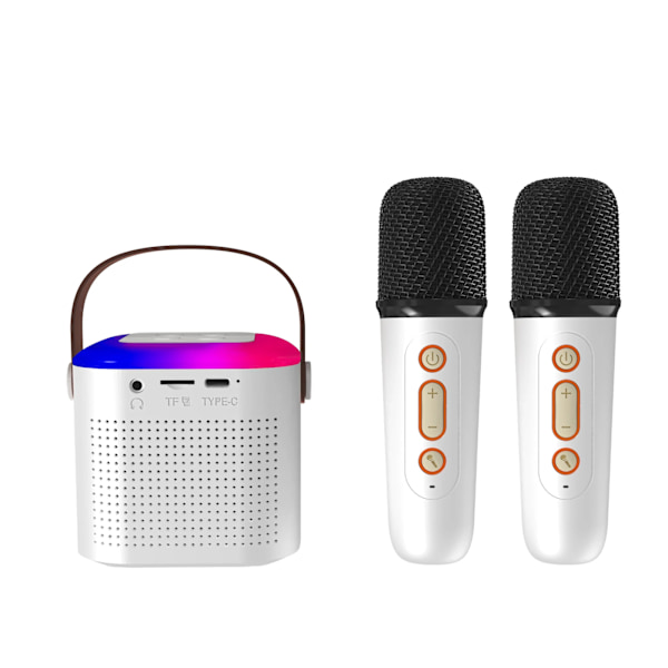 Trådlös Mikrofon Karaoke Maskin Bluetooth Pa Högtalare Ktv Dsp System Hifi Stereo Ljud Högtalare Pink double-Y1