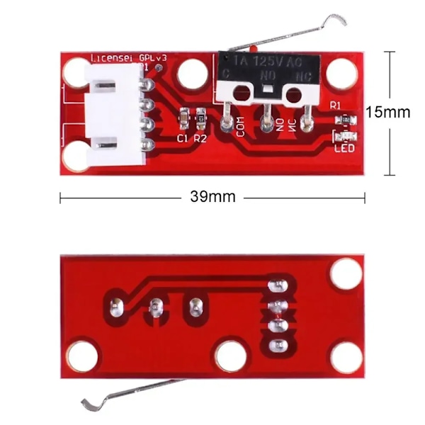 6Pcs Endstop Switch För Arduino Slutstopgränsbrytare Och Kabel Mekanisk Endstopp För Cnc Ramps 1.4 Styrelse 3D-Skriver Delar