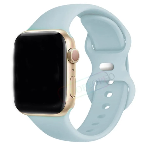 Silikonrem för Apple Watch Band 44mm 40mm 45mm 42-38-41mm original 1:1 armband iwatch series 8 7 se 3 4 5 6 9 ultra 2 49mm 60 beryl 38mm-40mm-41mm S-M