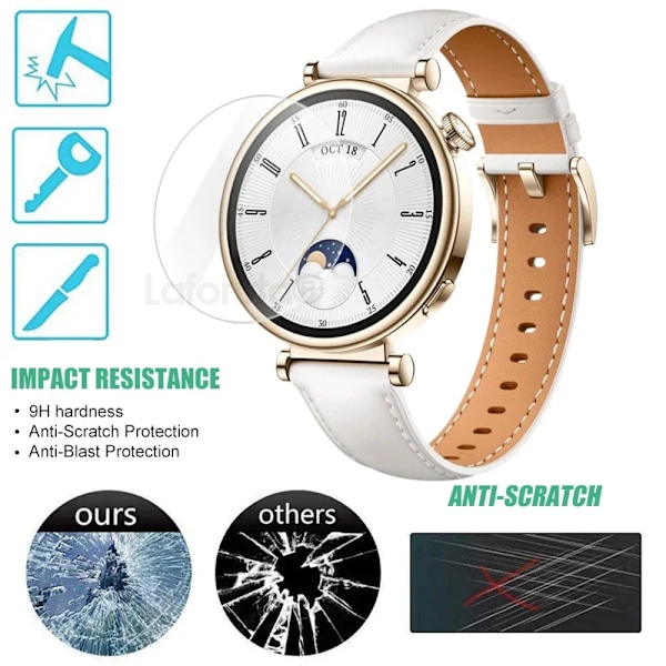 3St Hærdet glas skærmbeskyttelse til Huawei Watch GT 4 41Mm til Huawei Watch GT4 46M M beskyttelsesfilm smartwatch tilbehør 1 Piece Glass for Huawei GT4 41MM