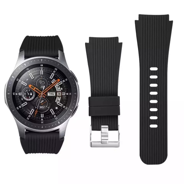 22mm silikonrem för Samsung Galaxy Watch 46mm Gear S3 Frontier Huawei watch 46mm Mjukt bekvämt armband för Amazfirt GTR Pink A Huawei watch GT2 Pro