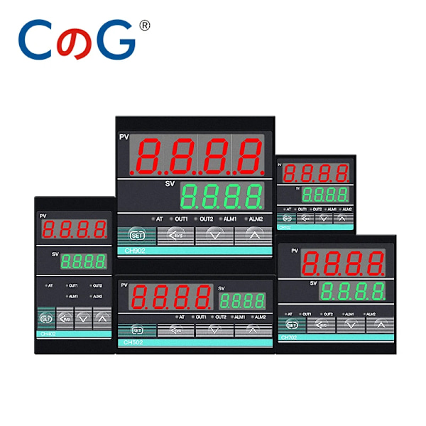 Cg Ch-serien SSR/Relæ Dobbelt Output AC 220V Termostat Universal Input Intelligent Digital Pid Controller Temperatur Controllerer 72x72mm CH702