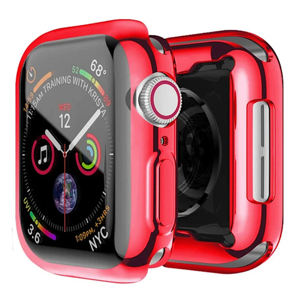 45Mm 41Mm 44Mm 40Mm 42Mm 38Mm Näytönsuoja Apple Watch Iwatch Sarja 7 Se 6 5 4 3 Pudotussuoja Kotelo Tarvikkeet Suojukset red 40MM