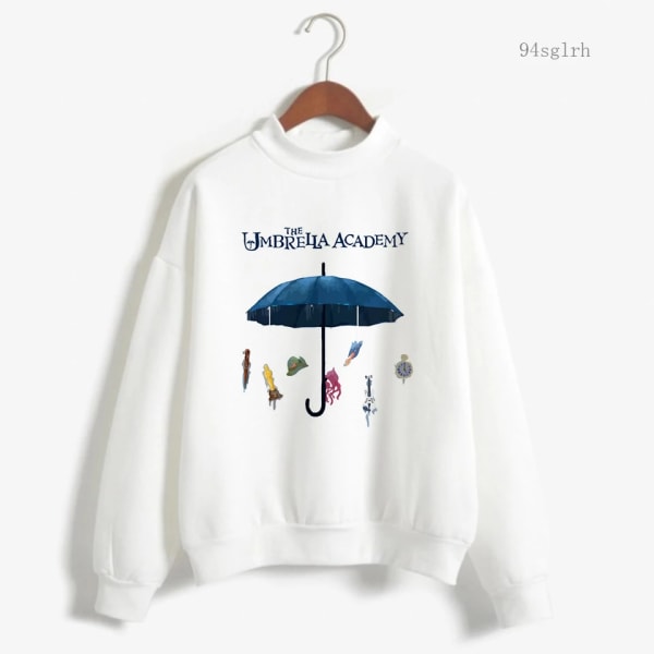 The Umbrella Academy Hoodies Dam Vinter Varm Unisex Toppar Harajuku Fashion Streetwear Diego Cha-Cha Grafisk Sweatshirt Kvinna 12104 L