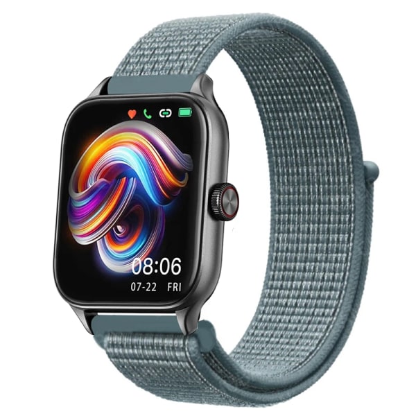 20mm 22mm Nylon Loop band För Amazfit GTS4/2/3/3pro/2e/GTS2 Mini/GTR 4 42mm/47mm/GTR2/2e/stratos bältesarmband Amazfit bip rem 29 Clear Feather 22mm