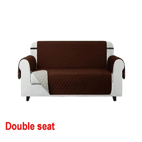 Högkvalitativt avtagbart tvättbart cover Husdjurshund Barnsoffmatta Möbelskydd Sofföverdrag Underlägg Double seat