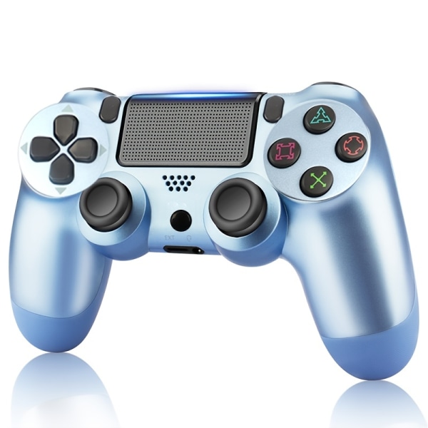 Kontroll för PS4-kontroller, Ersättning för Playstation 4-kontroller/Slim/PC/IOS/MAC, trådlös kontroll PS4-fjärrkontroll med uppgraderad joystick/ Bluetooth Berry  Blue