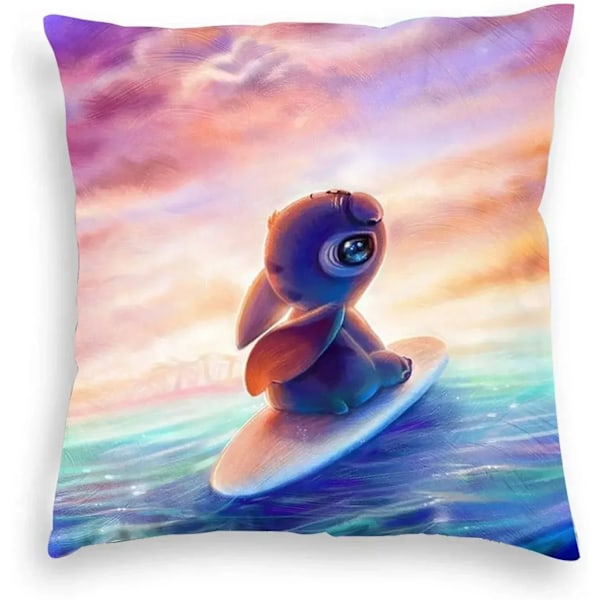 Stitch Kudde Täckning Disney Lilo & Stitch Kudfäste Plush Leksak Anime Kawaii Pillowcase Hem Rum Dekoration Barn N Gåva 11 50x50cm