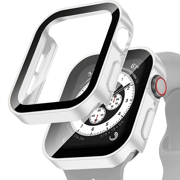 Glasovertræk til Apple Watch Fall 49Mm 45Mm 41Mm Tilbehør 44Mm 40Mm Fuld skærmbeskyttelse Iwatt Serien Ultra 9 8 7 6 Se Faldet Matte White Series 789 45mm