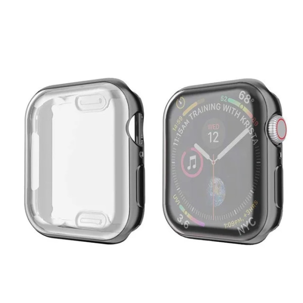 Case För apple watch band 49mm 45mm 41mm 44mm 40mm 42mm 38mm stötfångare Cover tillbehör iwatch series ultra 8 7 6 se 5 4 Black Series 123 38mm