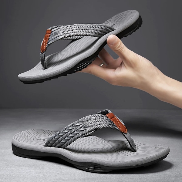 Hög Kvalitet Flip Flops Män | Män Mäns Flip Flops Grey 44