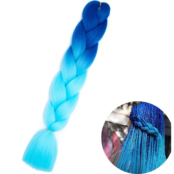 24&Quot; Syntetiska Yaki Flätar Hår Kanekalon Ombre Flätande Hår Jumbo Braid Hår Extension För Kvinnor Hundratals Färger Diy Hår ZITONG-B45 24inches