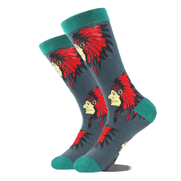 Bomull Glad Roliga Socks Män Främmande Planet Shark Crazy Design Sokken Unisex Nya Dinosaur Besättning Skateboard Calcetiner Hombres 57